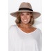 Fiona Taupe Wide Brim Travel Fedora